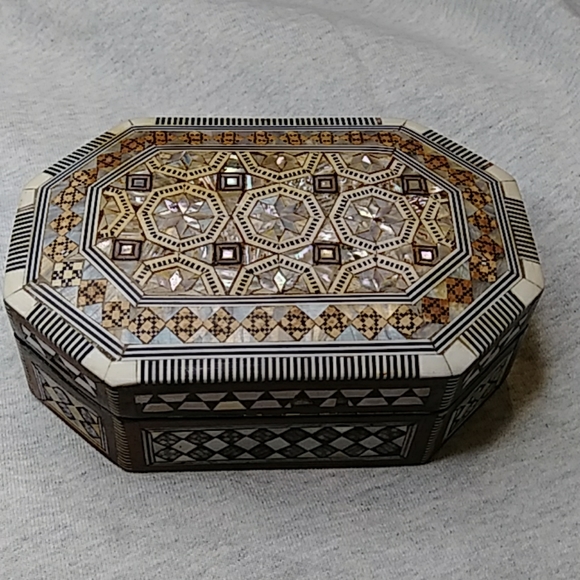 Vintage Storage & Organization Vintage Wooden Inlaid Jewelry Box